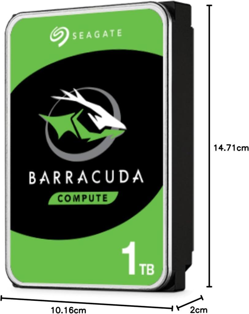 Seagate BarraCuda ST1000DM010 SATA 3.0 7200 RPM 3.5" 1 TB Harddisk