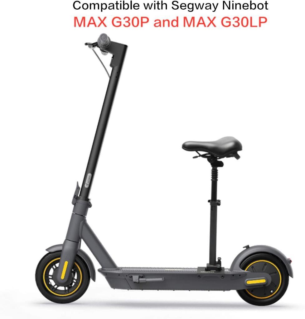 Segway Ninebot MAX G30P / G30LP Uyumlu Ayarlanabilir Konforlu Darbe Emici Elektrikli Scooter Selesi – Siyah, Büyük - OUTLET