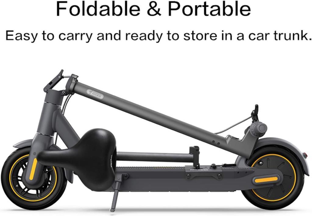 Segway Ninebot MAX G30P / G30LP Uyumlu Ayarlanabilir Konforlu Darbe Emici Elektrikli Scooter Selesi – Siyah, Büyük - OUTLET