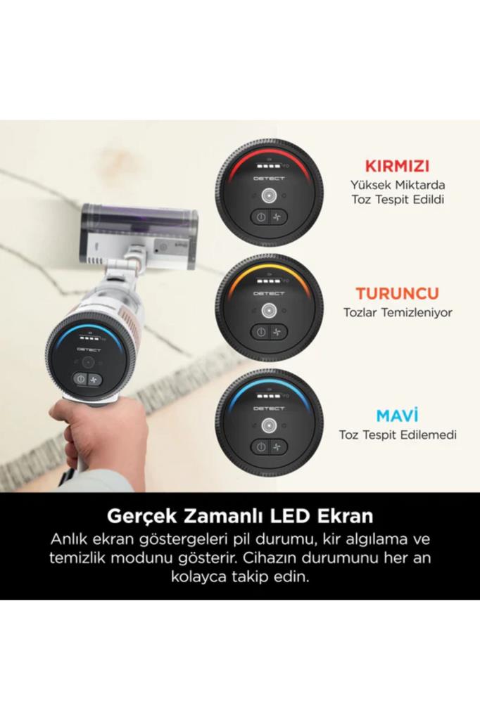 Shark Detect Auto Empty Şarjlı Dikey Süpürge Teşhir