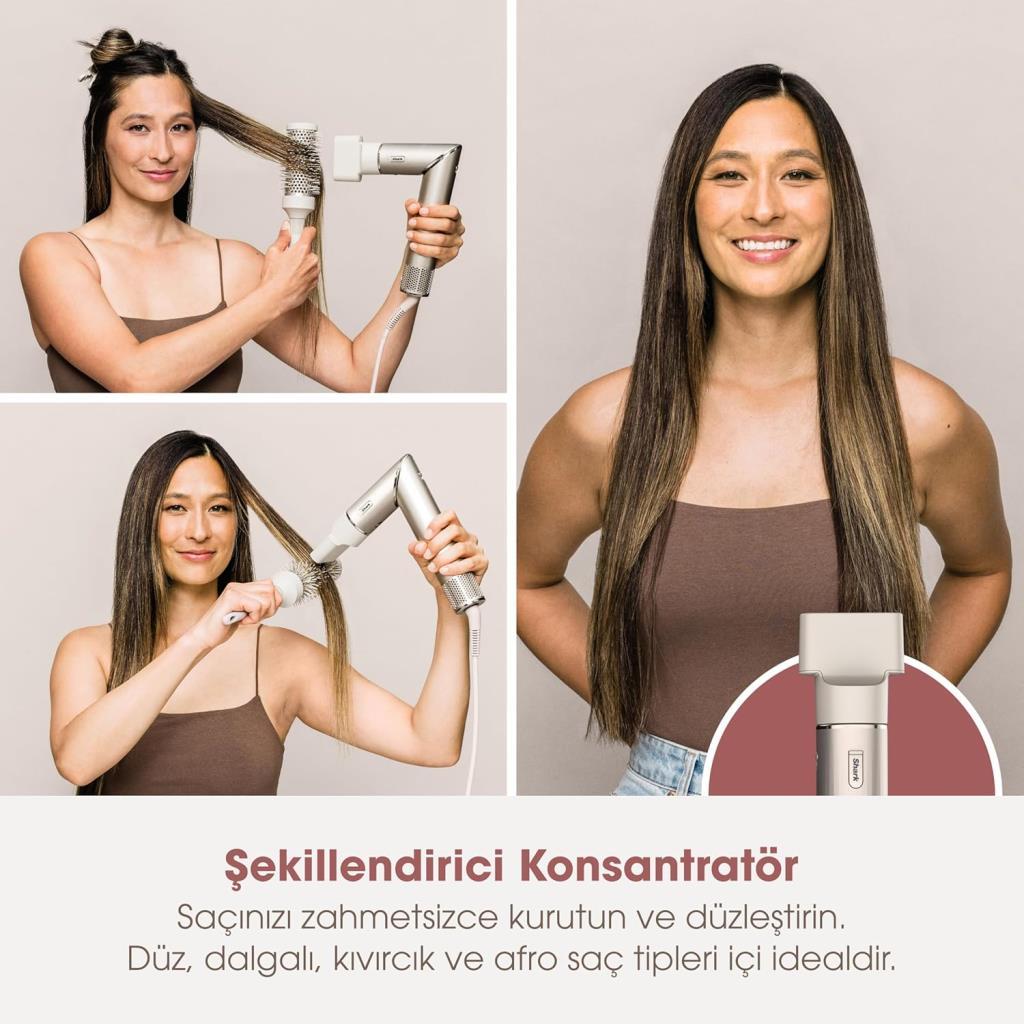 Shark Flexstyle 5in1 Stone Saç Şekillendirme Seti Teşhir