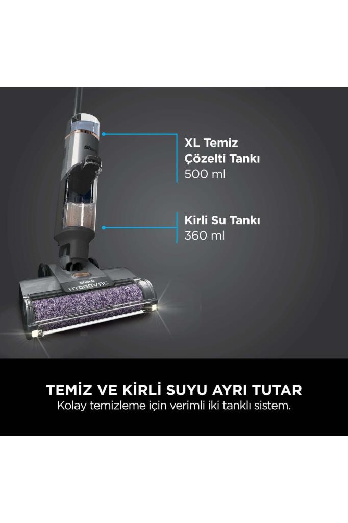 Shark Hydrovac Pro Islak Kuru Şarjlı Dikey Süpürge Teşhir