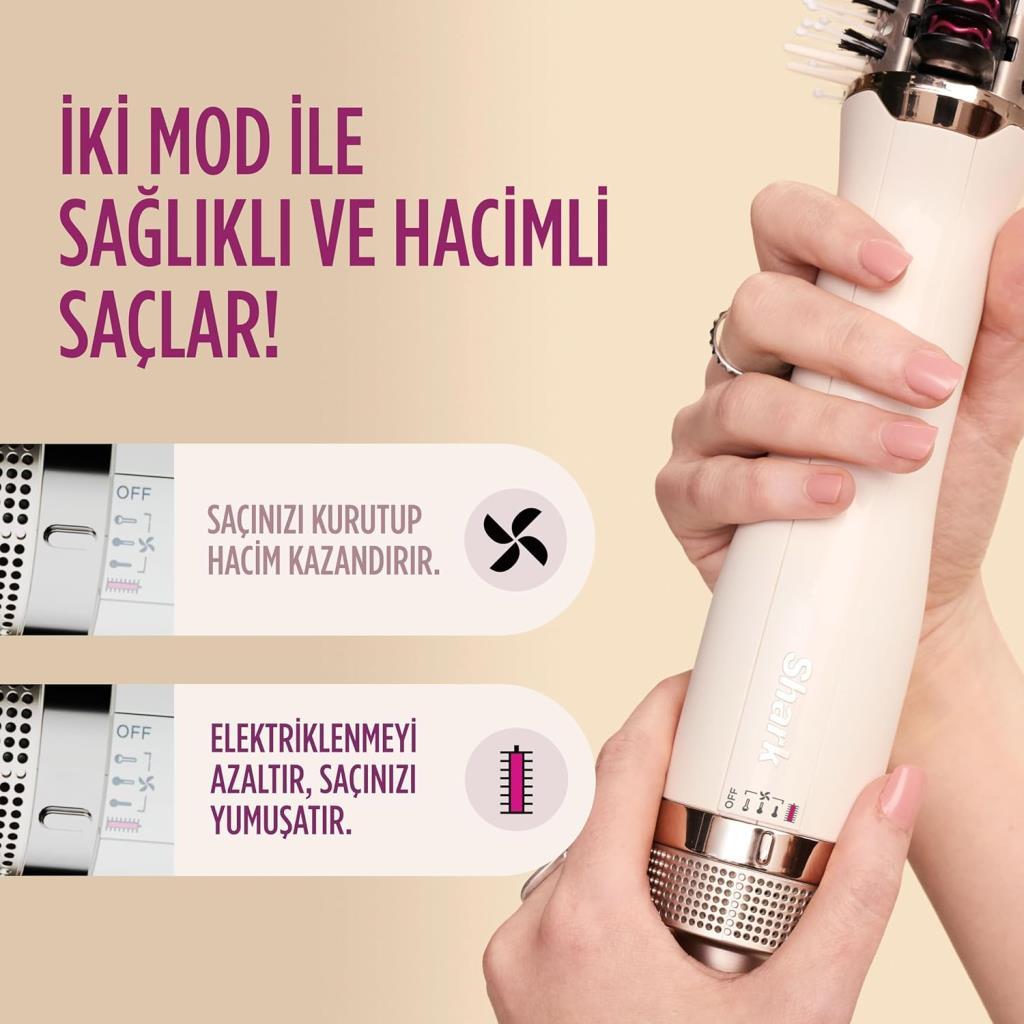 Shark Smoothstyle HT212EU Islak Kuru Saç Düzleştirme Fırçası Teşhir
