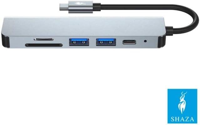 Shaza 6 in 1 USB Type-C Hdmi SD Kart USB PD Girişli Hub Port Adaptör - Teşhir