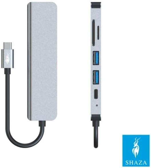Shaza 6 in 1 USB Type-C Hdmi SD Kart USB PD Girişli Hub Port Adaptör - Teşhir