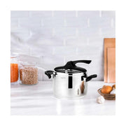 Nehir Silver Trend 4 lt Klasik Düdüklü Tencere Siyah