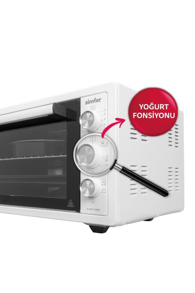 Simfer 4244 42 lt Beyaz Midi Fırın Teşhir