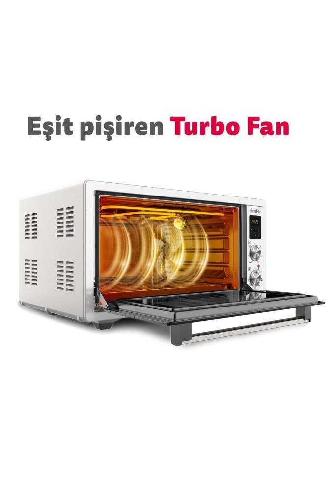 Simfer 4244 42 lt Beyaz Midi Fırın Teşhir