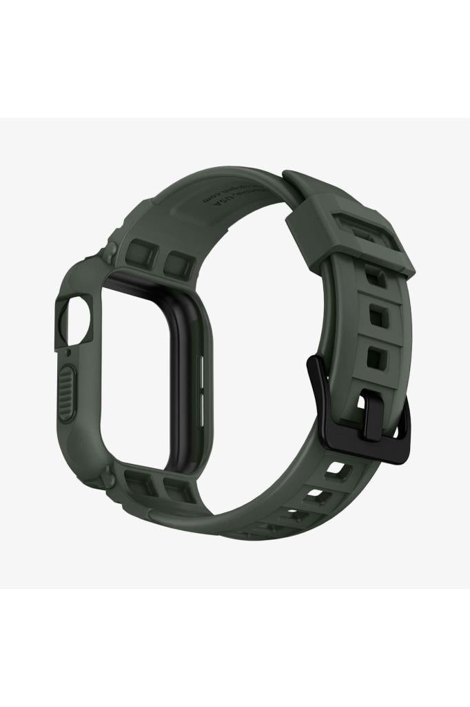 Apple Watch Seri (45mm / 44mm) Kılıf, Spigen Rugged Armor Pro Military Green Outlet