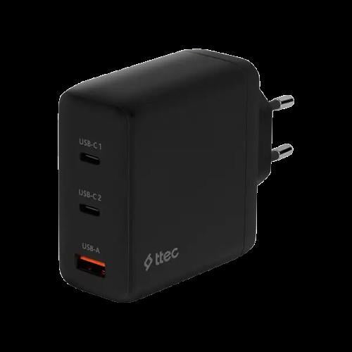 ttec SmartCharger Trio GAN 120W PD Seyahat Hızlı Şarj Aleti 2 USB-C+USB-A Teşhir