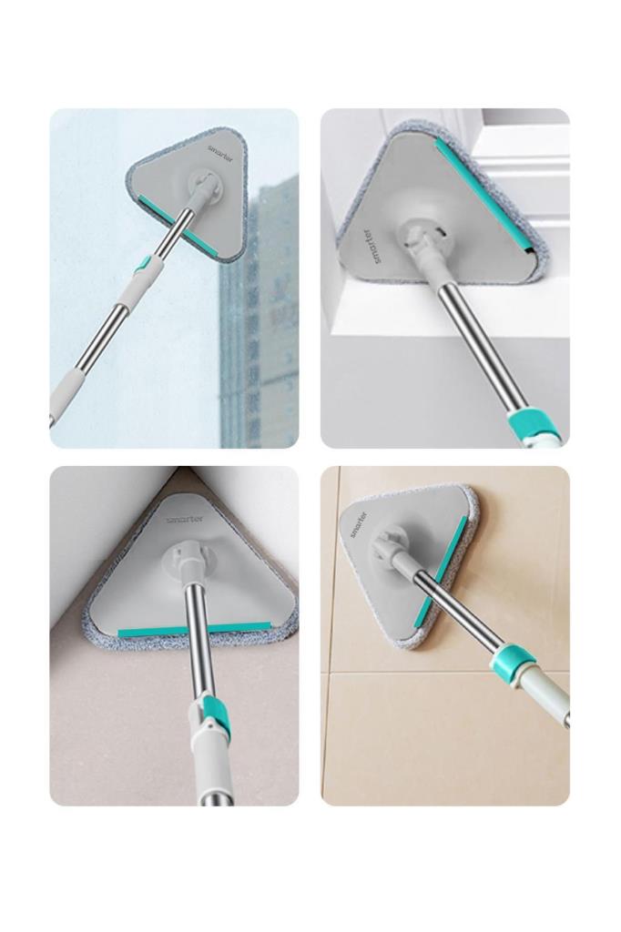 Smarter Aqua Master + Ucgen Aparat Temız & Kırlı Suyu Ayırma Ozellıgı Otomatık Temızlık Setı Mop Paspas Cam Ve Kose Icın