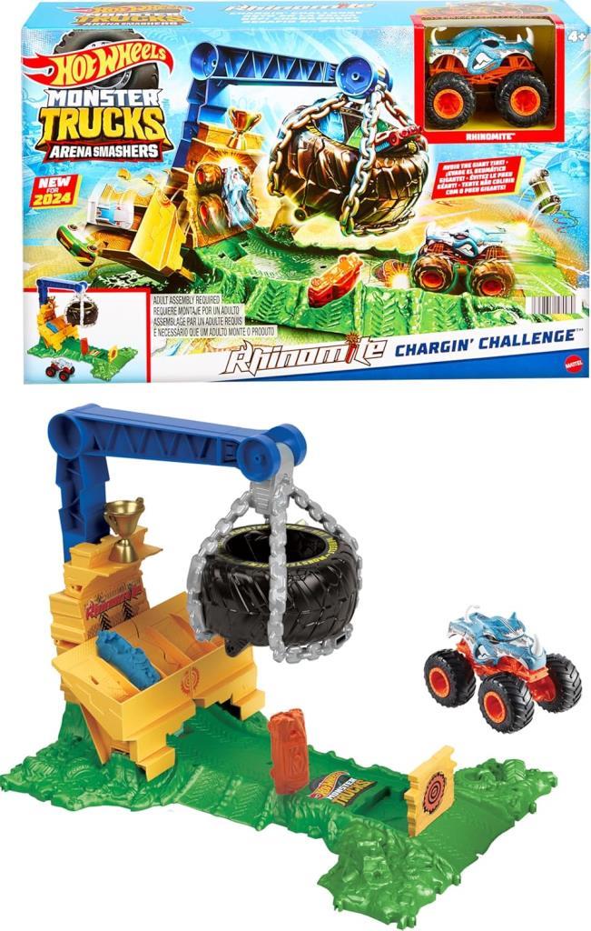 Fisher Price Monster Trucks Arenada Rhinomite Mücadelesi HTP18 - Outlet