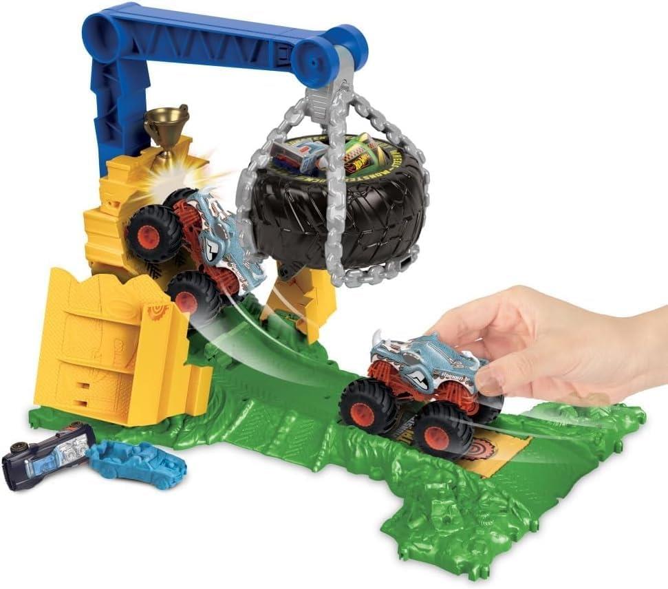 Fisher Price Monster Trucks Arenada Rhinomite Mücadelesi HTP18 - Outlet