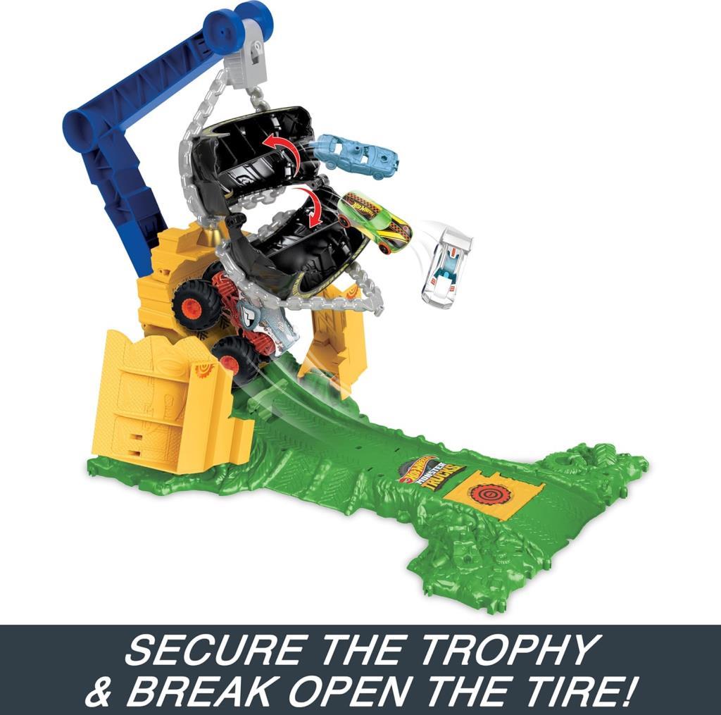 Fisher Price Monster Trucks Arenada Rhinomite Mücadelesi HTP18 - Outlet