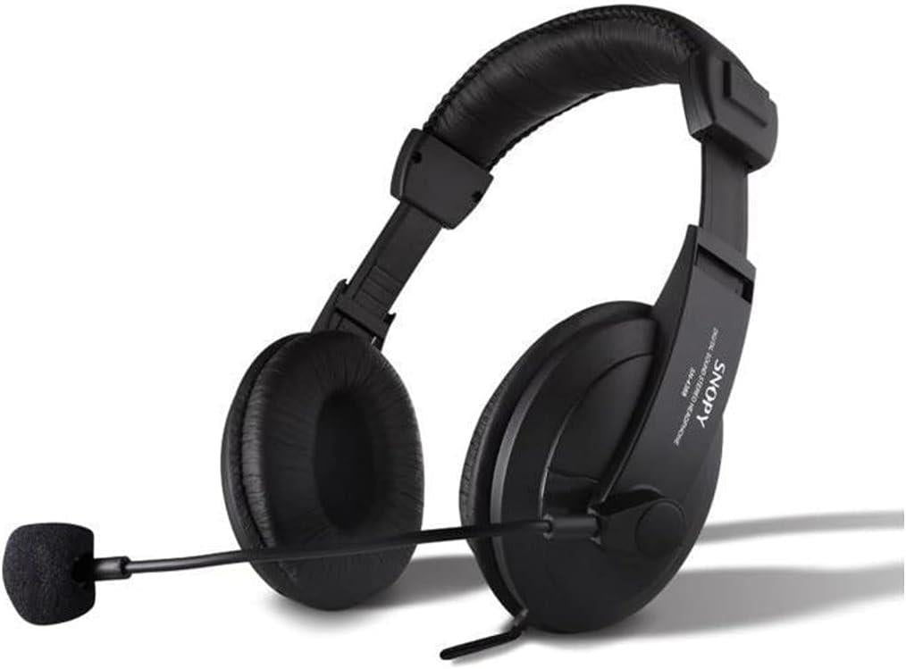 Snopy SN-4388 Deri Profesyonel Mikrofonlu Kulaklık Teşhir