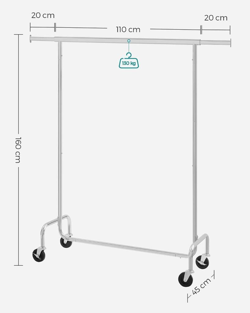 SONGMICS 130 kg Ağır Hizmet Tipi Elbise Askısı -TEŞHİR