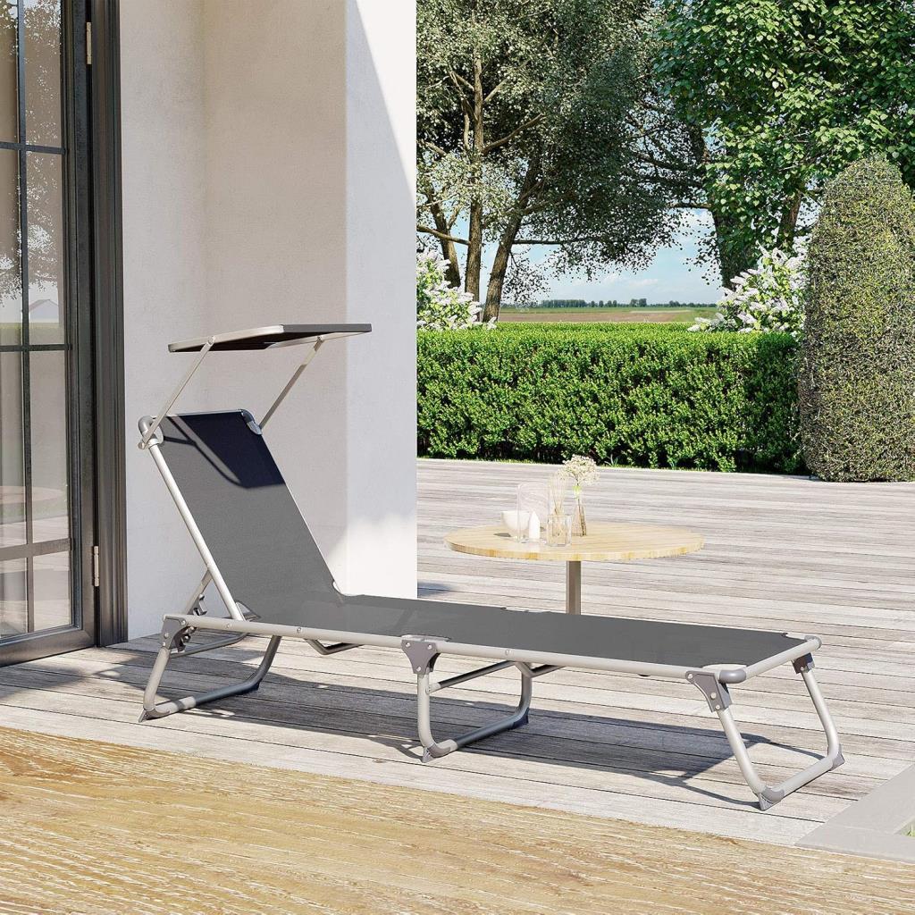 Songmics GCB19 55x193x31 cm Gölgelikli Katlanabilir Kampet - Outlet