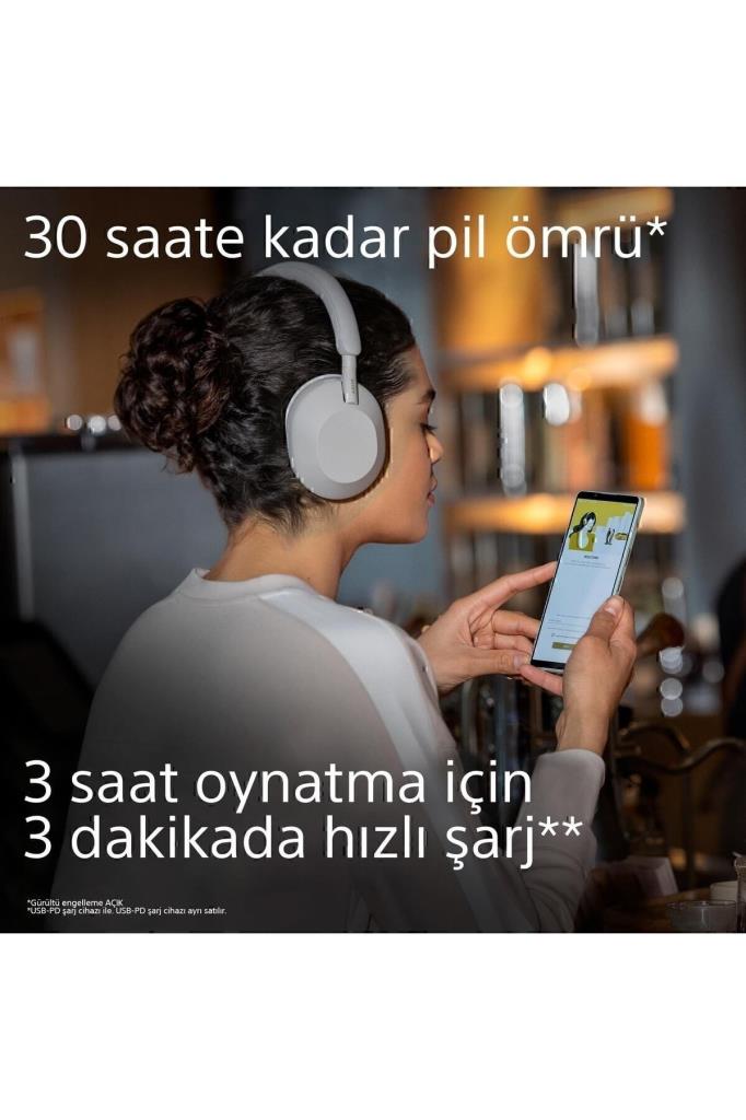 Sony WH-1000XM5 Gümüş Kulak Üstü Bluetooth Kulaklık Outlet