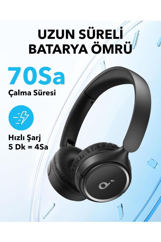 Anker SoundCore H30i Siyah Kulak Üstü Bluetooth Kulaklık Teşhir