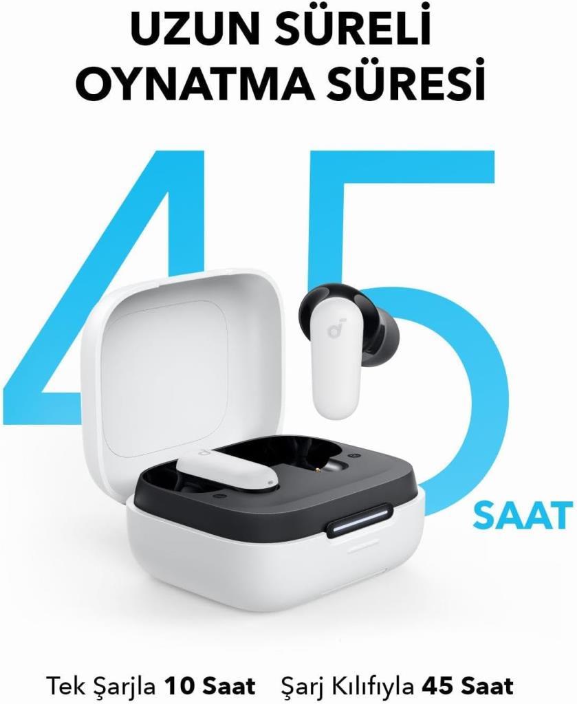 Anker SoundCore R50i NC ANC TWS Beyaz Kulak İçi Bluetooth Kulaklık - OUTLET