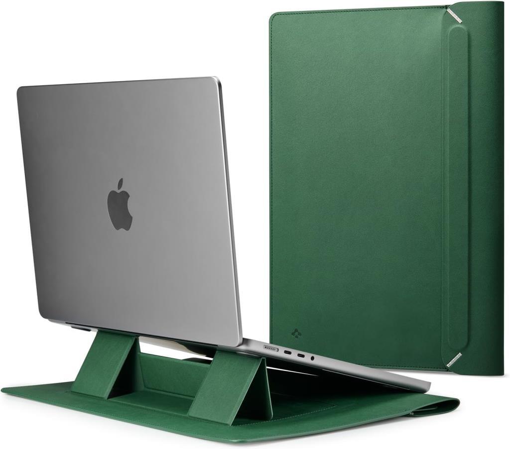 Spigen 16'' / 15'' MacBook & Notebook Laptop Taşıma Çantası Valentinus S JeJu Green - Teşhir