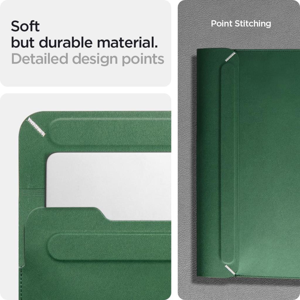 Spigen 16'' / 15'' MacBook & Notebook Laptop Taşıma Çantası Valentinus S JeJu Green - Teşhir