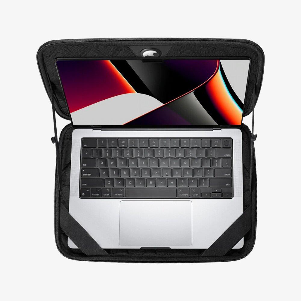 Spigen MacBook Pro 16'' Uyumlu Taşıma Çantası Rugged Armor Pro Pouch Black  AFA04271 - Teşhir
