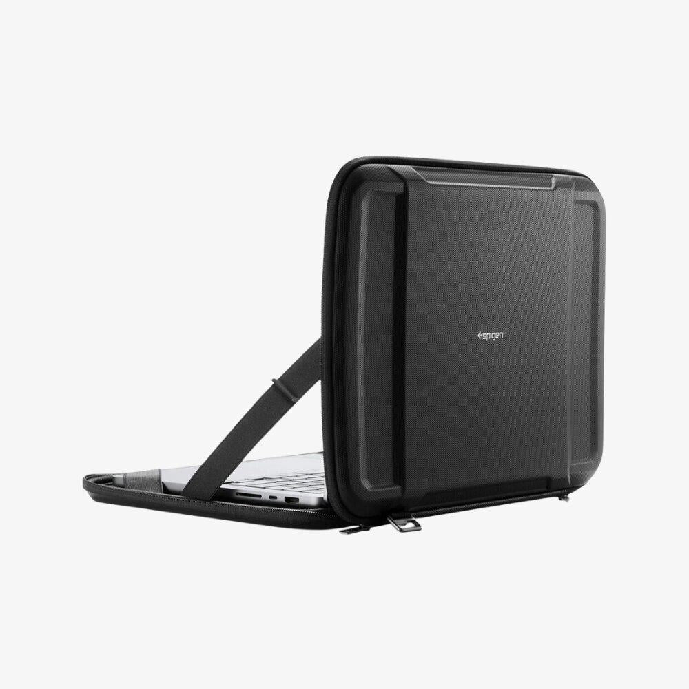 Spigen MacBook Pro 16'' Uyumlu Taşıma Çantası Rugged Armor Pro Pouch Black  AFA04271 - Teşhir