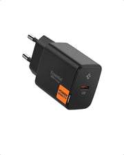 Spigen 20W USB-C Mini Hızlı Şarj Aleti / Şarj Isısını Düşürür GaN Pro Akım Korumalı Güç Adaptörü iPhone & Android & iPad Type-C EE201 Siyah - ACH09217  - Outlet