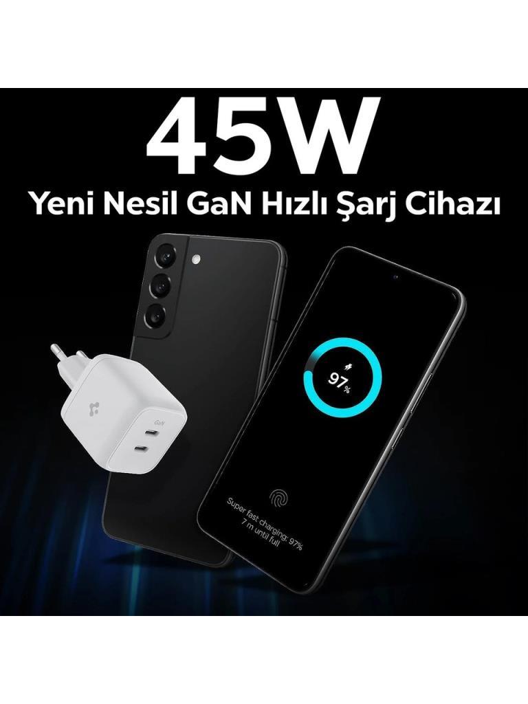 449*****************Spigen PowerArc ArcStation PE2105 45 W Type-C Hızlı Şarj Adaptörü Outlet