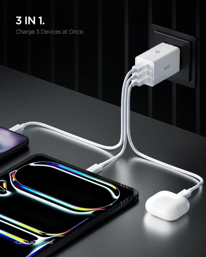 Spigen ACH08710 67 W Hızlı Şarj Adaptörü Teşhir