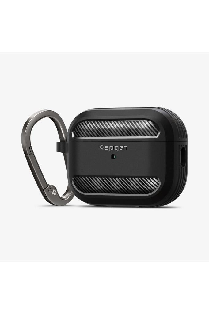 Spigen AirPods Pro (2.Nesil) Kılıf, Spigen Rugged Armor Matte Black Outlet