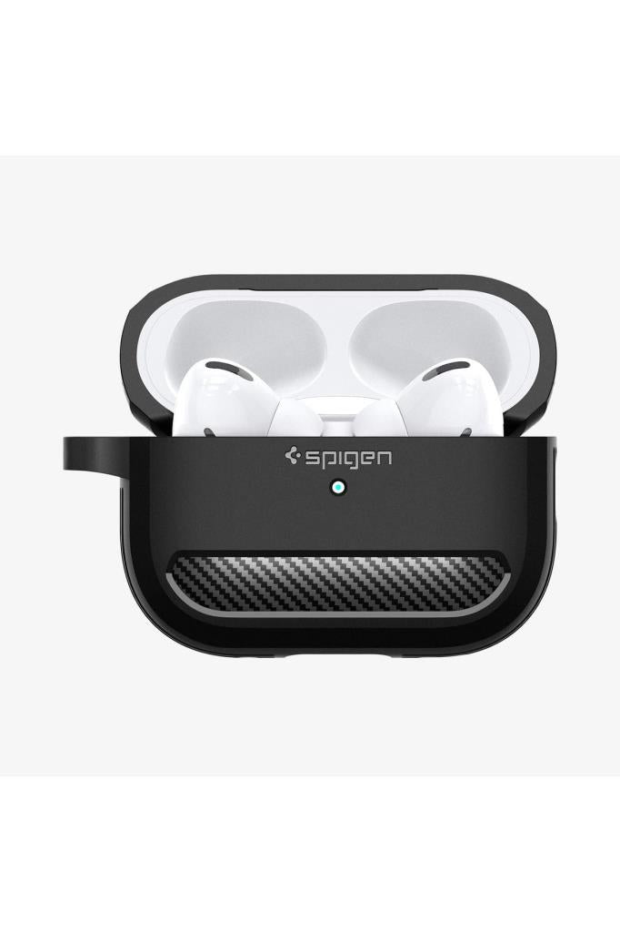 Spigen AirPods Pro (2.Nesil) Kılıf, Spigen Rugged Armor Matte Black Outlet