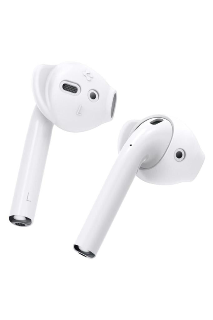 AirPods 2/1 Nesil Uyumlu Kılıf, Spigen Earhooks Teka RA201 White