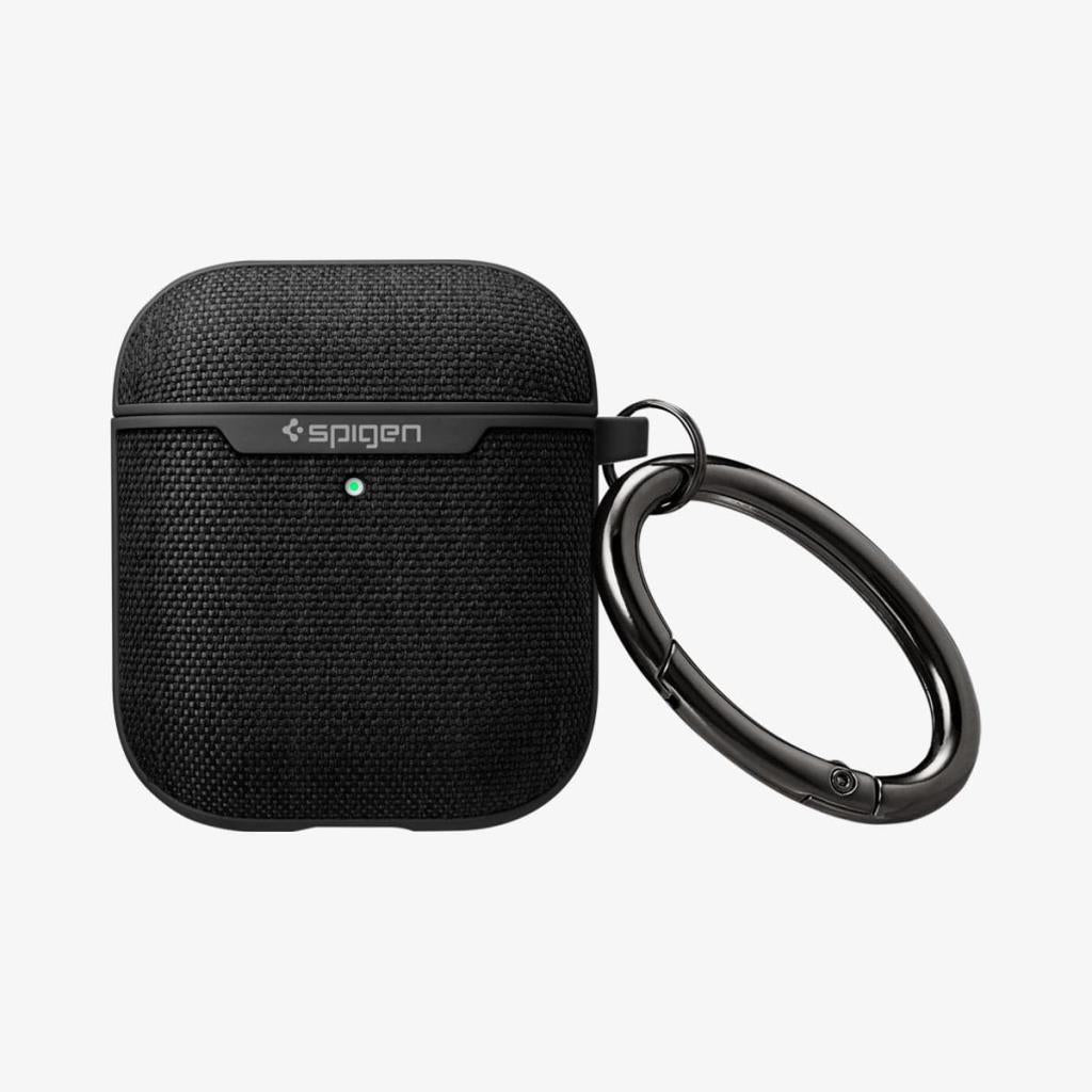Spigen Apple AirPods (2.nesil) / (1.nesil) ile Uyumlu Kılıf Urban Fit Dokuma Black - OUTLET