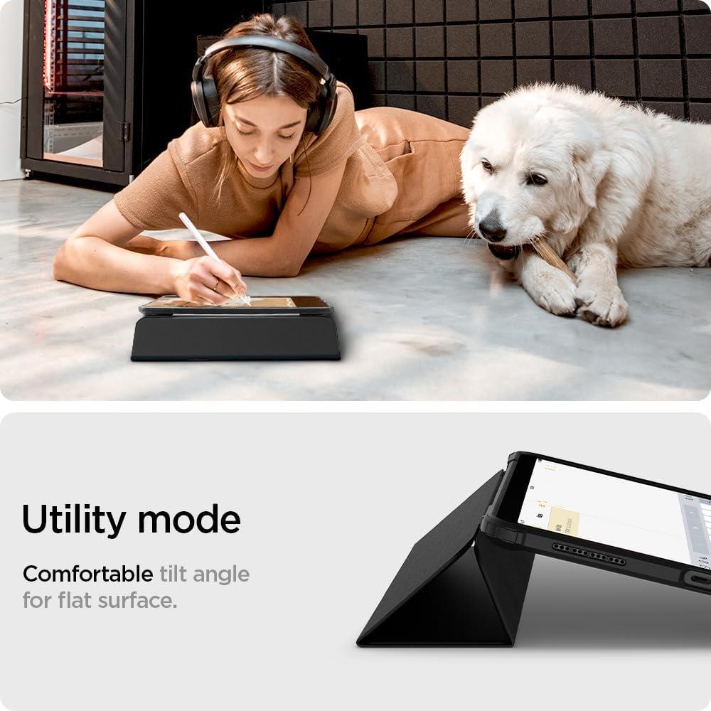 Spigen iPad Air 11'' M4 (2026)/M3 (2025)/M2 (2024)/Air 10.9'' (2022/2020) ile Uyumlu Kılıf Ultra Hybrid Pro Black - OUTLET