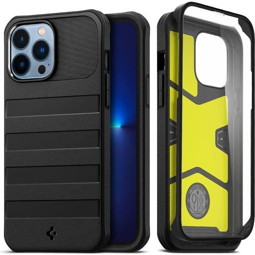 13 Pro Max Kılıf Geo Armor 360 (Kılıf + Ekran Panelli Tam Koruma) Black - ACS03235 Outlet