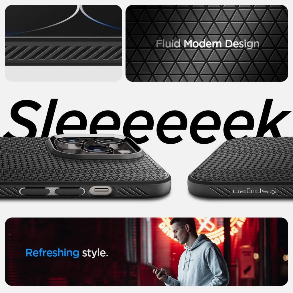 iPhone 14 Pro Kılıf, Spigen Liquid Air Matte Black - OUTLET