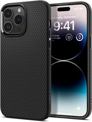 Spigen Apple iPhone 14 Pro Kılıf Liquid Air Matte Black Siyah – ACS04957  - TEŞHİR