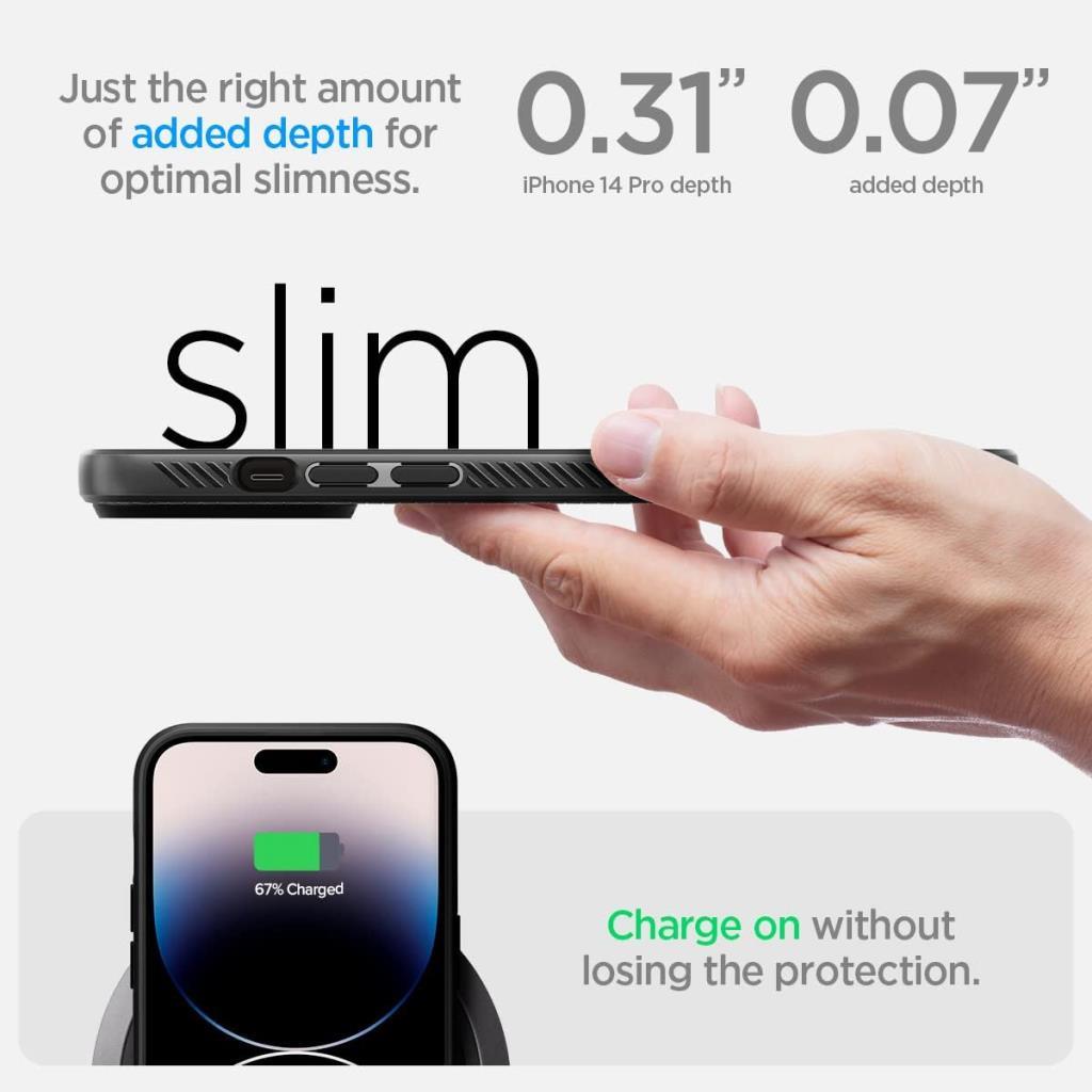 Spigen Apple iPhone 14 Pro Kılıf Liquid Air Matte Black Siyah – ACS04957  - TEŞHİR
