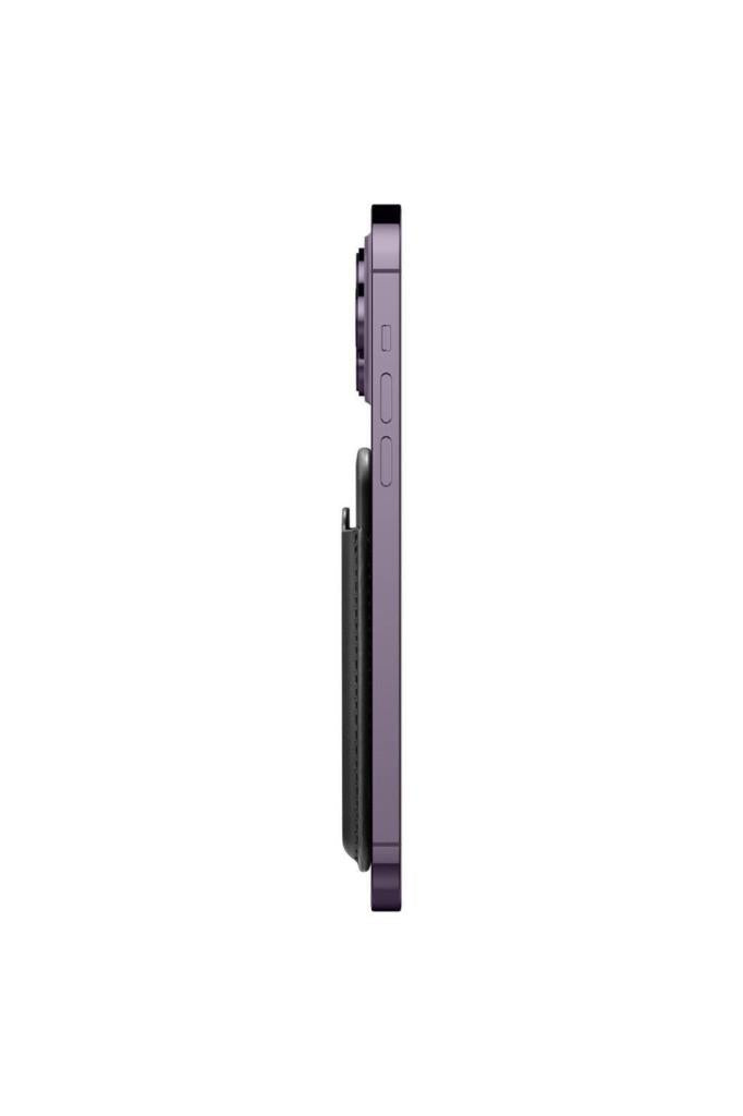 Spigen Apple MagSafe iPhone 15 / iPhone 14 / iPhone 13 / iPhone 12 Serisi için 3 Kart Hazneli Cüzdan Valentinus Black - TEŞHİR