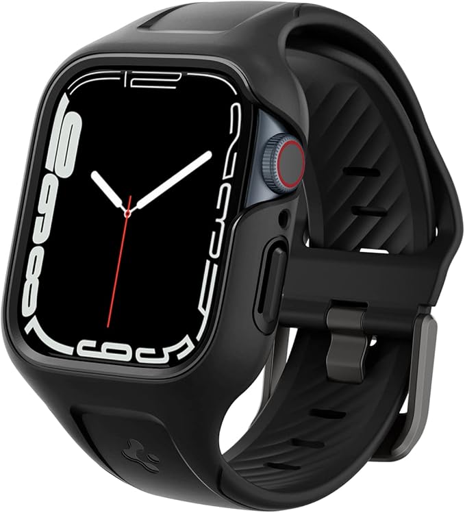 Spigen Apple Watch 41mm (Seri 9/8/7) ile uyumlu Kılıf, Kordon Kayış Liquid Air Pro Black - TEŞHİR