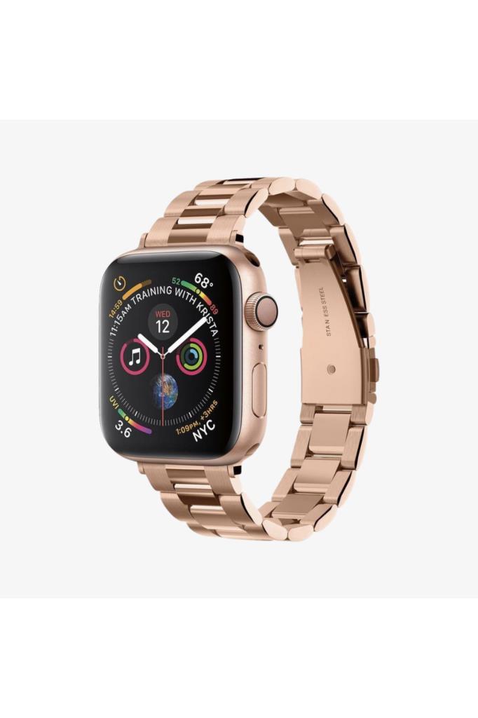 Spigen Apple Watch 42mm Seri 10 - 41mm Seri 9/8/7 - 40mm Seri SE2/SE/6/5/4 Kordon Kayış Band Modern Fit Rose Gold Outlet