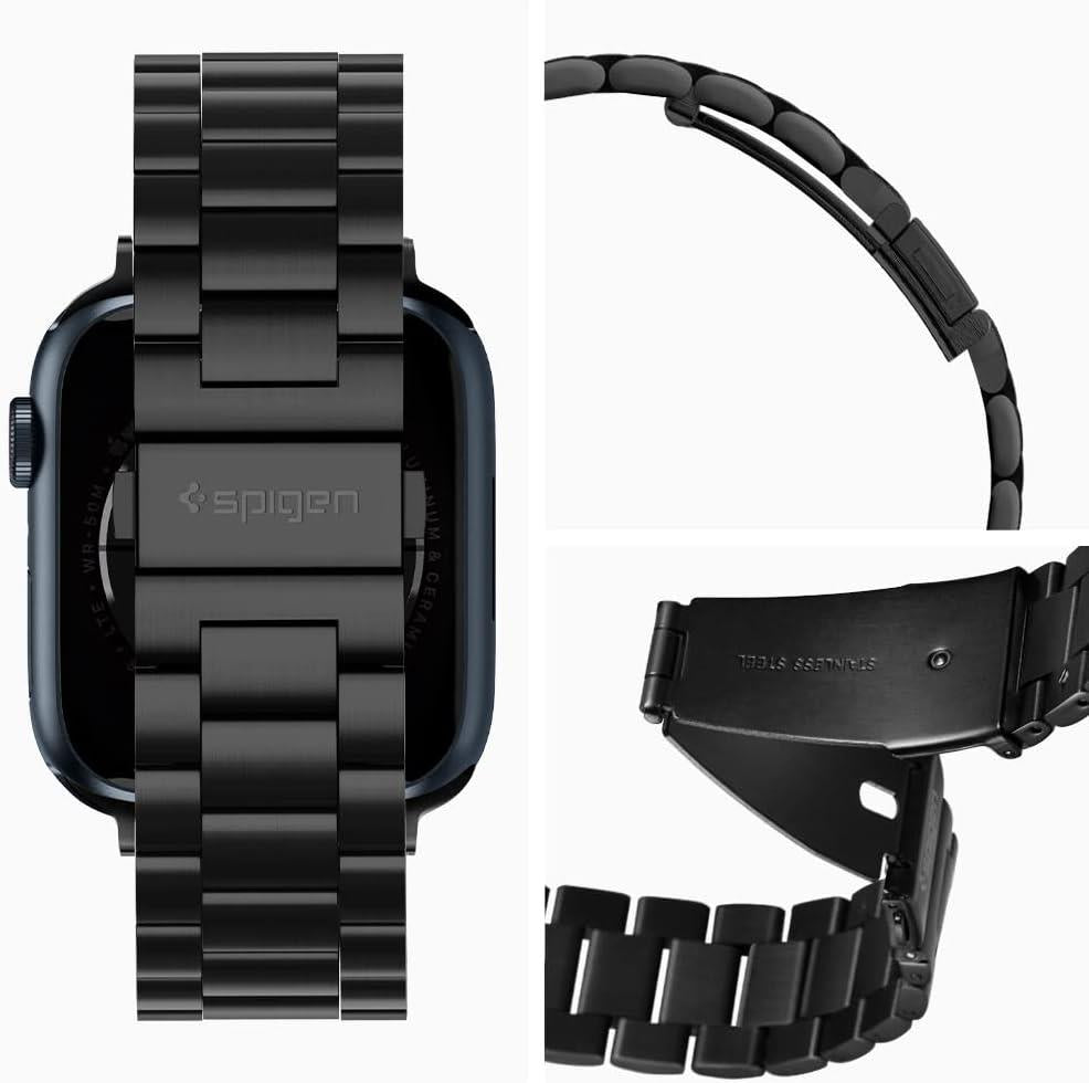 Spigen Apple Watch 44mm / 42mm (Seri 1/2/3/4/5/6/SE ile Uyumlu) Kayış Modern Fit Black - 062MP25403 Outlet