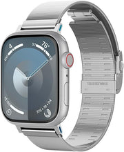 Spigen Apple Watch 49/46/45mm Ultra 3/2/1 / Seri 11/10/9/8/7 ile Uyumlu Kordon Band Sleek Link İnce Baklalı Çelik Gümüş Kayış - AMP07224 (Spigen TR Garantili) Silver - Teşhir