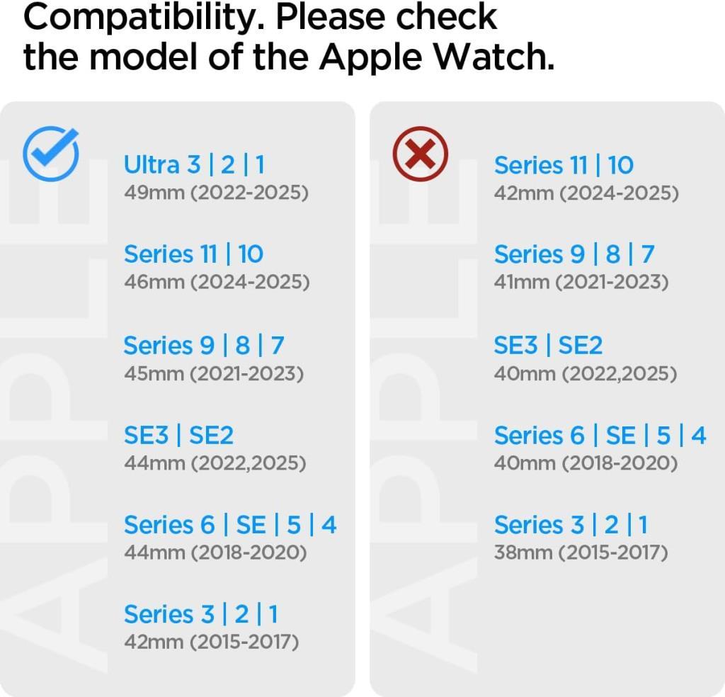 Spigen Apple Watch 49/46/45mm Ultra 3/2/1 / Seri 11/10/9/8/7 ile Uyumlu Kordon Band Sleek Link İnce Baklalı Çelik Gümüş Kayış - AMP07224 (Spigen TR Garantili) Silver - Teşhir