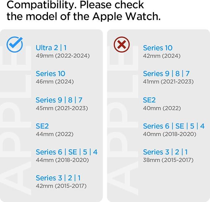 Spigen Apple Watch 49/46/45mm Ultra 3/2/1 / Seri 11/10/9/8/7 ile Uyumlu Kordon Band Modern Fit Klasik Saat Tipi Çelik Gümüş Kayış AMP06356 - Silver