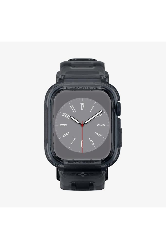Spigen Apple Watch 45mm (Seri 9/8/7) Kılıf & Kordon Kayış Liquid Crystal Pro Space Crystal - ACS04173 Teşhir