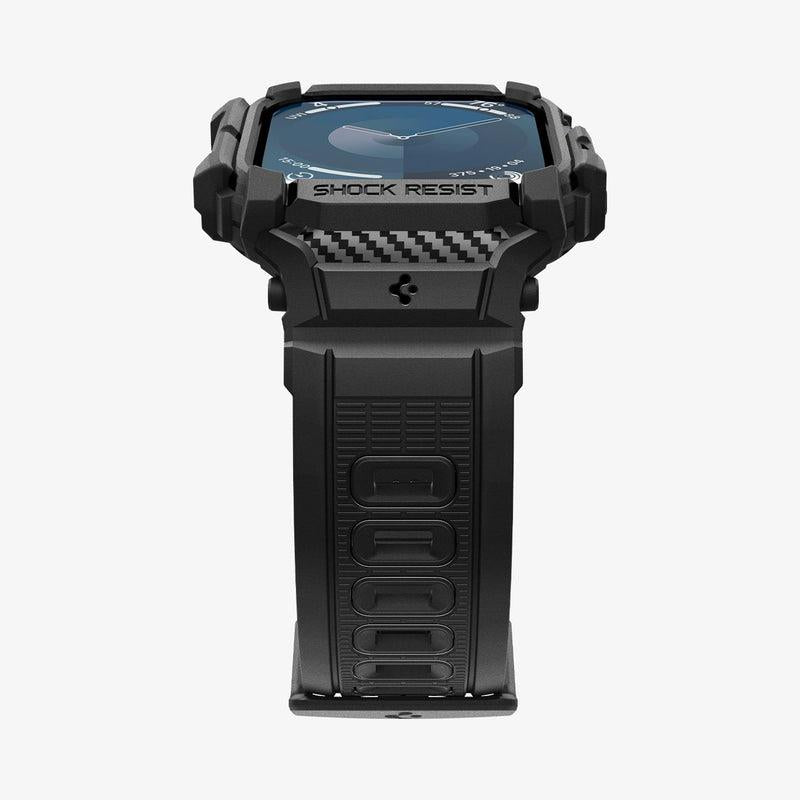 Spigen Apple Watch Series 11/10 46mm Uyumlu Rugged Armor Pro Mat Siyah Kılıf ve Kordon Seti ACS08604 - Teşhir