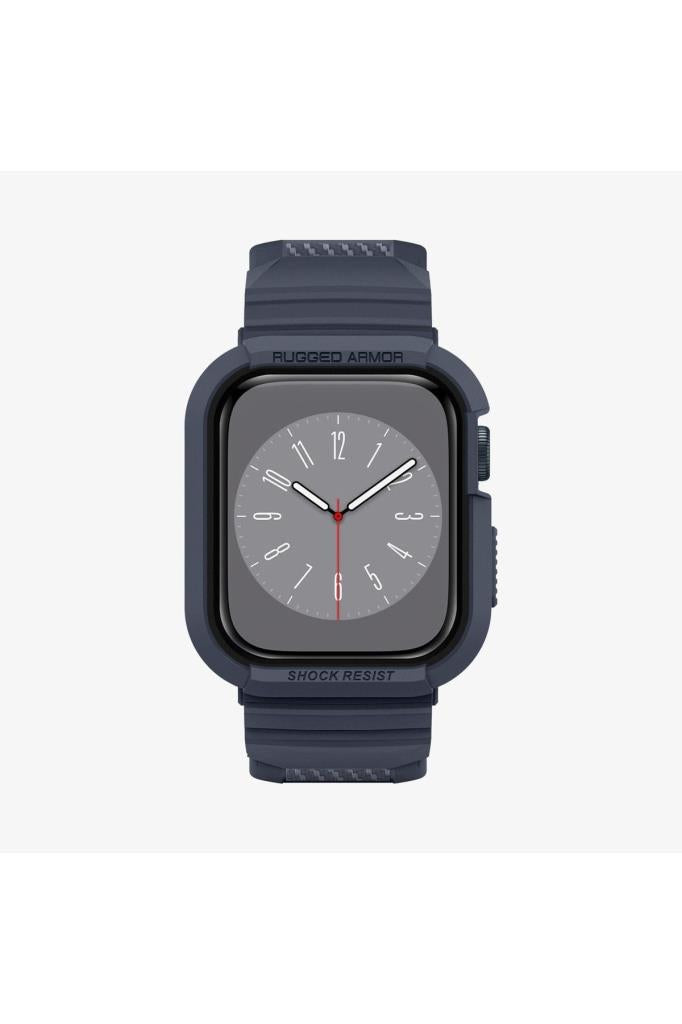 Apple Watch Seri (45mm / 44mm) Kılıf, Spigen Rugged Armor Pro Charcoal Gray Outlet